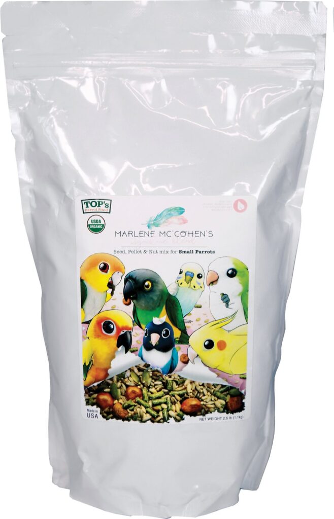 TOP’s Seed, Pellet, & Nut Mix for Small Parrots (2.5 lb) BiZee Bird Store